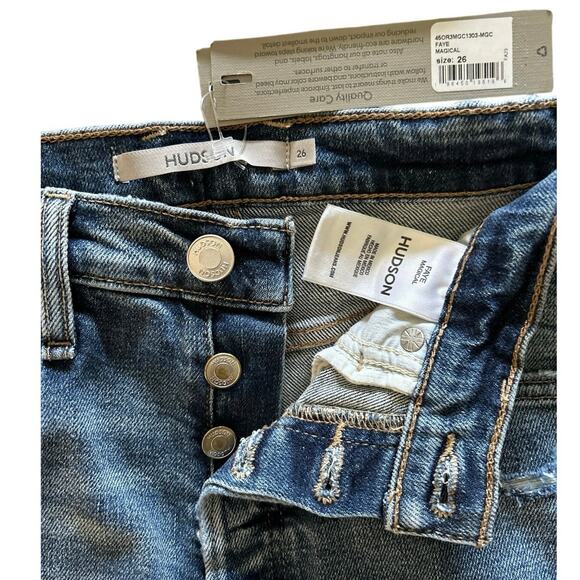 New Hudson Faye Ultra High Rise Flare Jeans – Magical Wash, Size 26 Retail $169 - Picture 7 of 13